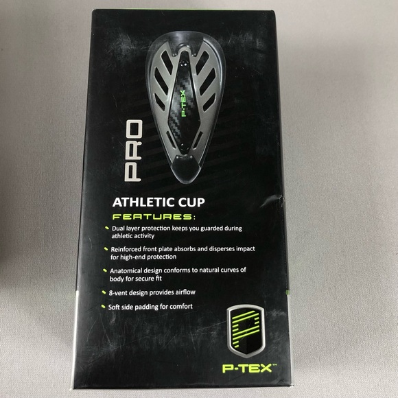 P-Tex Pro Dual Layer Protection Athletic Cup Size Large Age 15+ - Picture 5 of 7